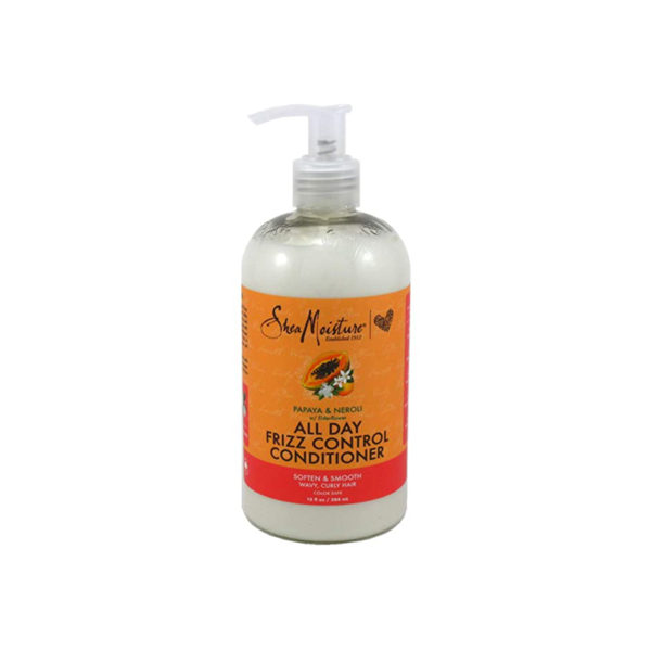 SheaMoisture - All Day Frizz Control conditioner Papaya & Neroli Ohmykajo curly hair care, hair loss treatment, curly hair products