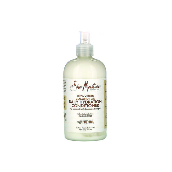 SheaMoisture - 100% Virgin Coconut Oil, Daily Hydration Conditioner SheaMoisture - بلسم جوز الهند والكركديه لتمويج لمعة الشعر