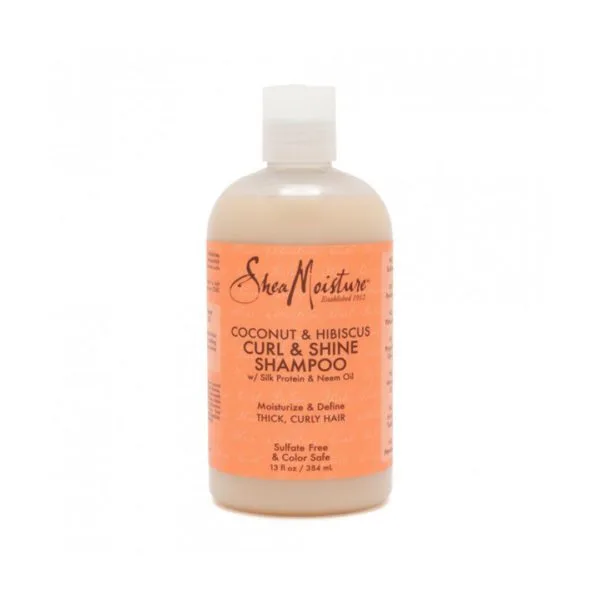 Sheamoisture - Coconut & Hibiscus Shampoo Ohmykajo curly hair care, hair loss treatment, curly hair products