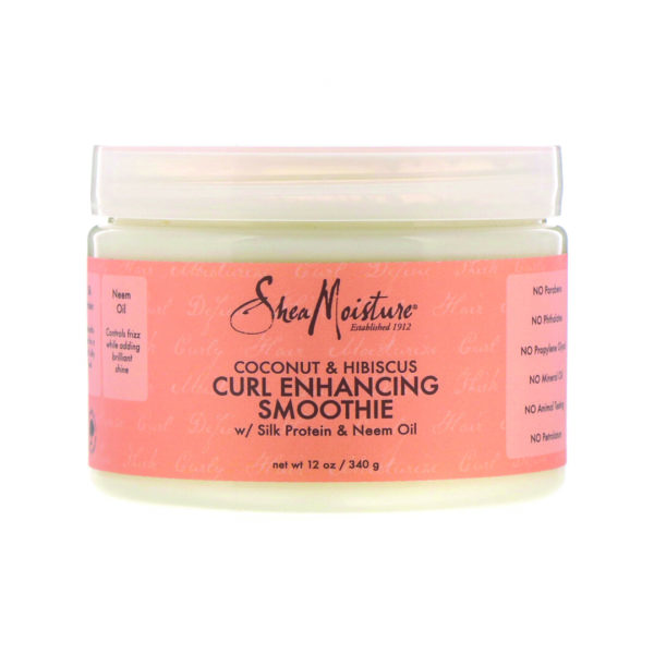 SheaMoisture - Coconut & Hibiscus, Curl Enhancing Smoothie Ohmykajo curly hair care, hair loss treatment, curly hair products