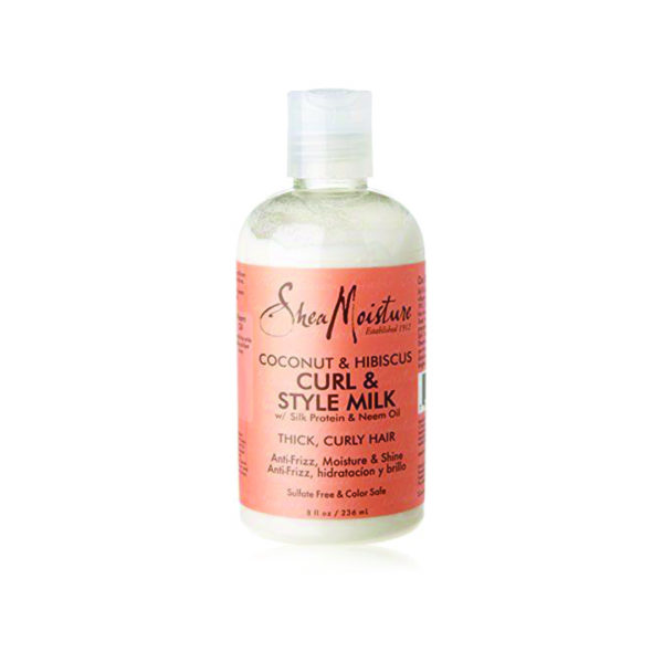 SheaMoisture - Coconut & Hibiscus Curl & Style Milk Ohmykajo curly hair care, hair loss treatment, curly hair products
