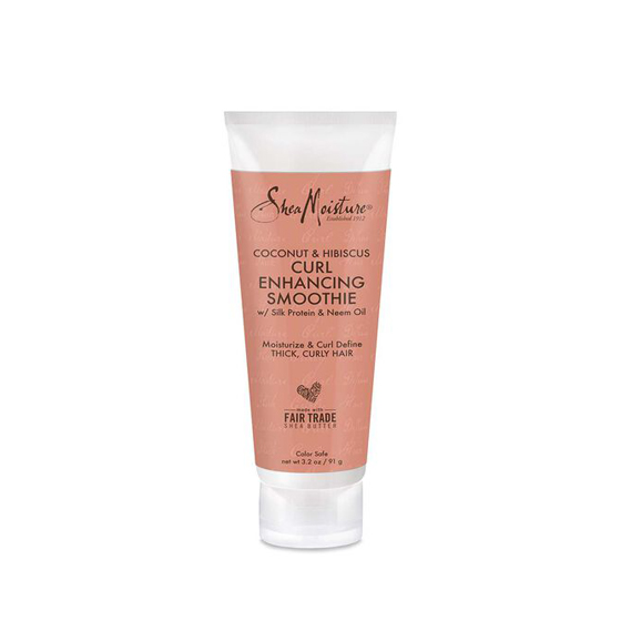 SheaMoisture - Curl Enhancing Smoothie, Coconut & Hibiscus Ohmykajo curly hair care, hair loss treatment, curly hair products