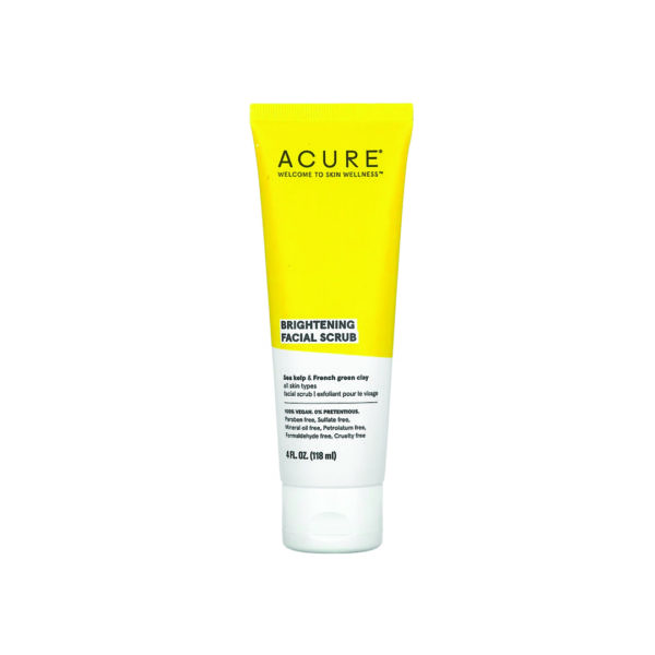 Acure - Brightening Facial Scrub Ohmykajo curly hair care, hair loss treatment, curly hair products
