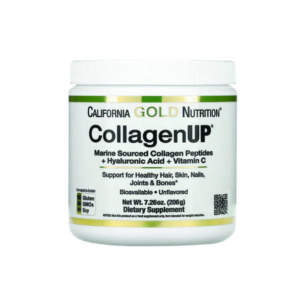 California Gold Nutrition - CollagenUP, Marine Hydrolyzed Collagen + Hyaluronic Acid + Vitamin C, Unflavored