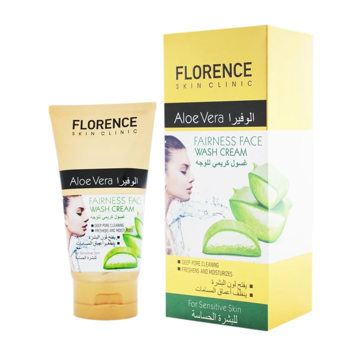 Florence - Face Wash cream with Aloe Vera Ohmykajo curly hair care, hair loss treatment, curly hair products Florence - Face Wash cream with Aloe Vera