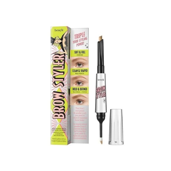 Benefit - Brow Styler Warm Black - Brown 5 Ohmykajo curly hair care, hair loss treatment, curly hair products HUDA BEAUTY - #Fauxfilter Foundation - Milkshake 100B