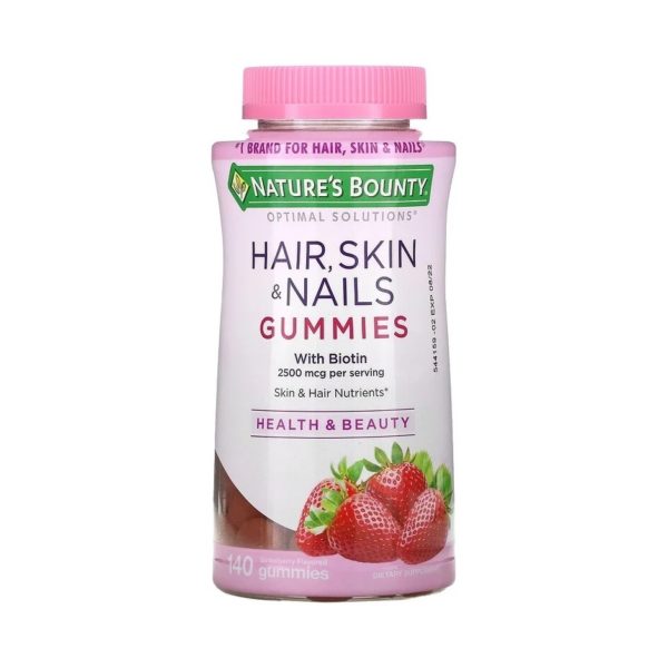 Nature's Bounty - Optimal Solutions, Hair, Skin, & Nails, Strawberry