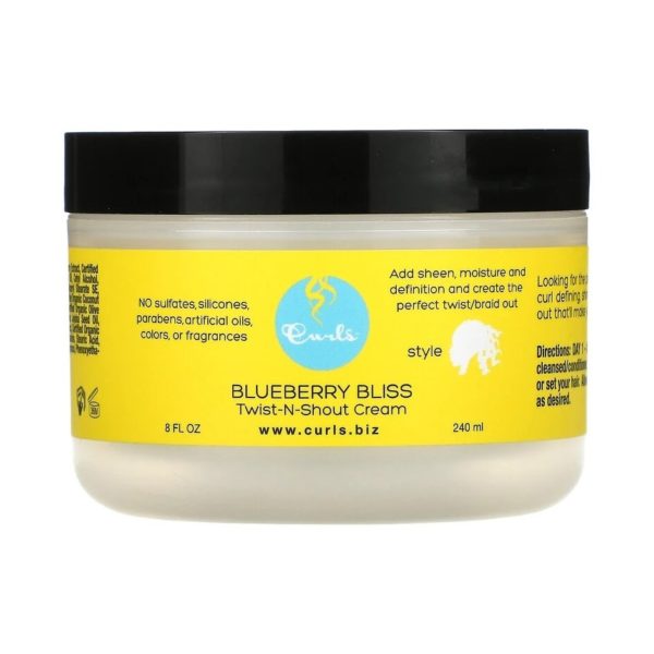 Curls - Blueberry Bliss, Twist-N-Shout Cream Ohmykajo curly hair care, hair loss treatment, curly hair products
