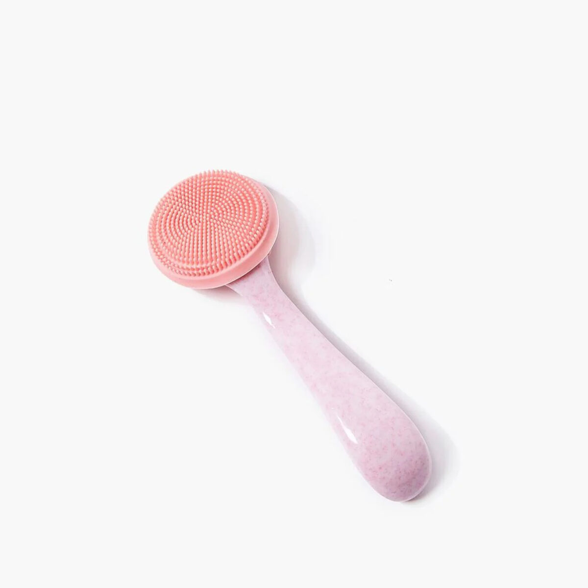 Curved long handle silicone facial cleansing brush فرشاة تنظيف وجه سيليكون