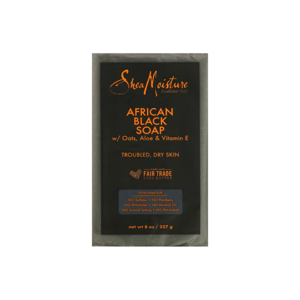 SheaMoisture - African Black Bar Soap with Oats & Aloe & Vitamin E Ohmykajo curly hair care, hair loss treatment, curly hair products