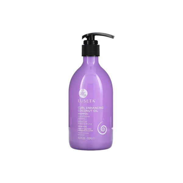 Luseta Beauty - Curl Enhancing Coconut Oil Shampoo Ohmykajo curly hair care, hair loss treatment, curly hair products