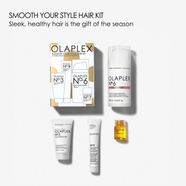Olaplex SMOOTH YOUR STYLE HAIR KIT Ohmykajo curly hair care, hair loss treatment, curly hair products Olaplex SMOOTH YOUR STYLE HAIR KIT